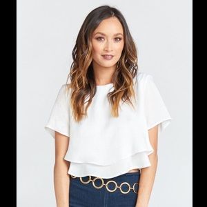 Show Me Your Mumu—Candace Top—White Crisp